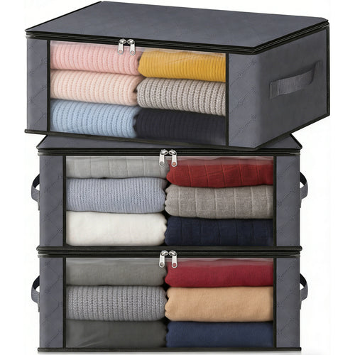 CuddleTidy 3-Pack Clothes Organizer Storage Bags